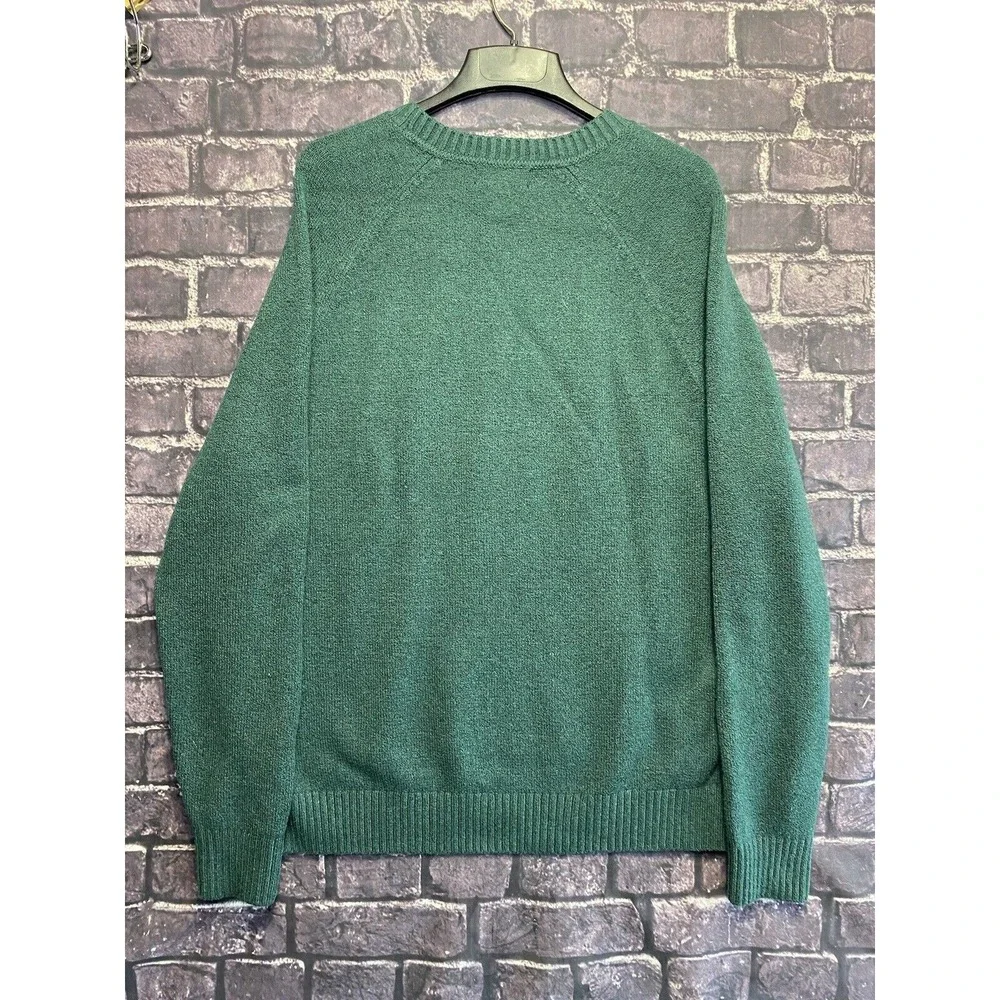 Banana Republic Eco Sweater Mens XL Green Brushed Knit Heritage Academia Classic